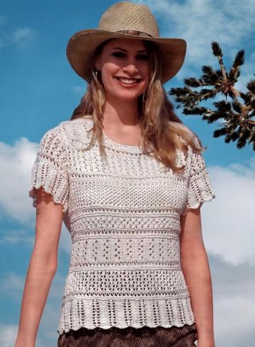 Knitted Lace Top