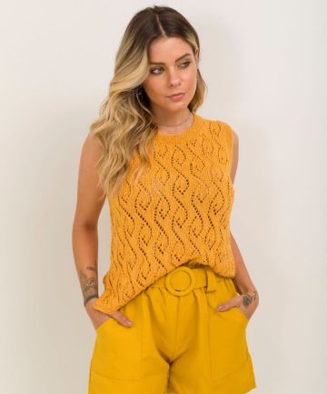 Summer Top in a Fantasy Pattern