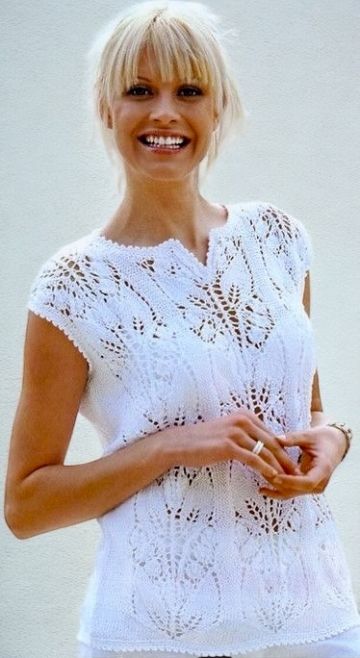 Lace Top with Lily-of-the-Valley Pattern