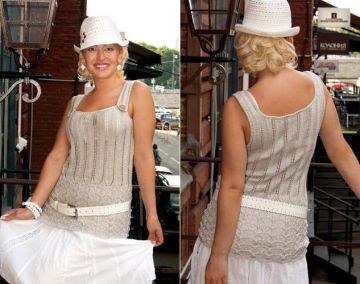 Tunic with Lace Panels