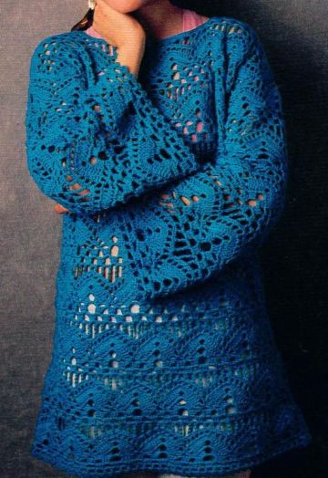 Crochet Openwork Tunic