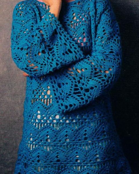 Crochet Openwork Tunic