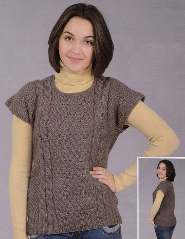 Vest in Fancy Pattern