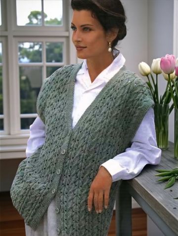 Lace Cable Vest