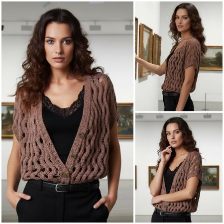 ladder stitch vest