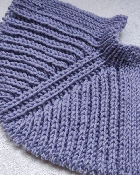 Top Down Raglan with English Rib