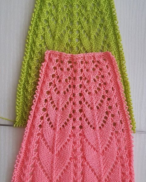 Knitting pattern for round yoke