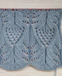 Lace Leaves Stitch Knitting Pattern